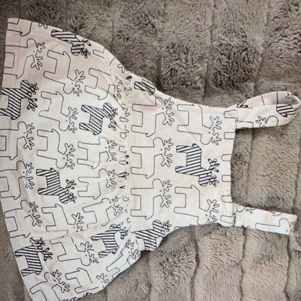 Atun 6-12 Minths reindeer overall dress